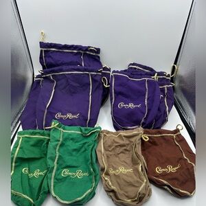 Lot of 21 Crown Royal Bags 9” & 13”